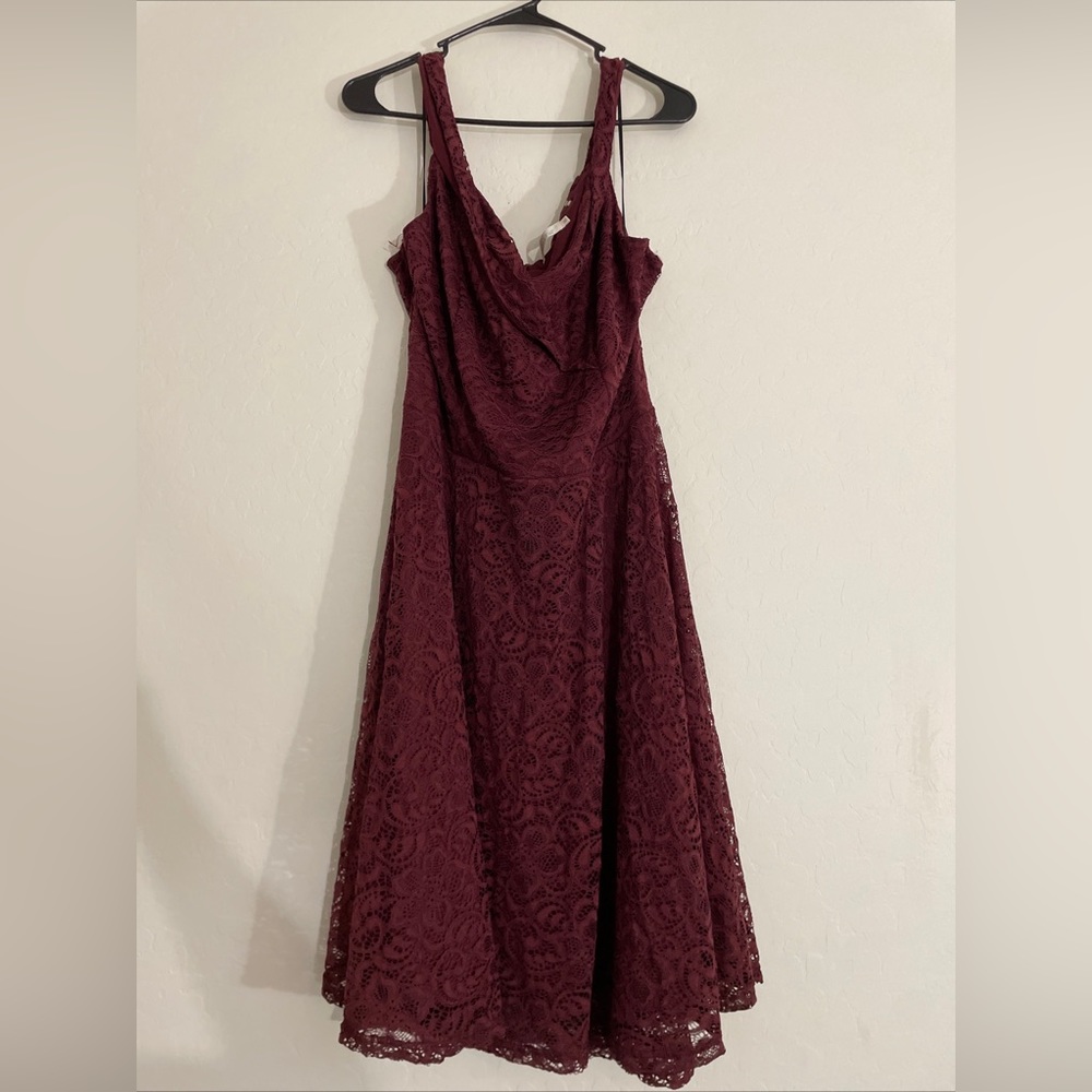 Ladies Dress by H•R Homrain sz 4XL Maroon